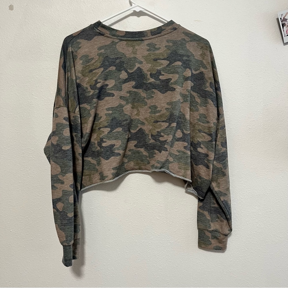 Camouflage Cropped Shirt